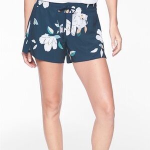 Athleta Blue Floral Shorts